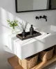 SHP Marble Dekorációs Tálca Üveg Fekete-Arany Márvány Mintázattal