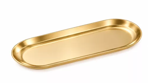SHP Midas M Dekoratív Tálca Fém Arany