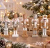 SHP Cracker Diótörő Karácsonyfadísz Arany-Ezüst Csillogó 5 Darabos Szett