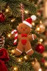 SHP Cookie Mézeskalács Figura Karácsonyi Függő Dekoráció Barna 3 db-os Szett