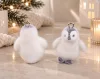 SHP Penguin Pingvin Függő Dísz Plüss Fekete-Fehér 10 darabos Készlet