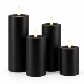 SHP Flame LED Gyertyaszett Fekete Távirányítóval