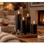 SHP Flame LED Gyertyaszett Fekete Távirányítóval