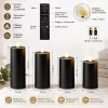 SHP Flame LED Gyertyaszett Fekete Távirányítóval