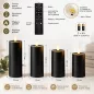 SHP Flame LED Gyertyaszett Fekete Távirányítóval