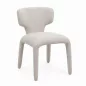   King Home Apulia Szék Szett Poliszter Bézs Szoborszerű Design (4 db)