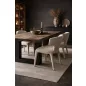  King Home Apulia Szék Szett Poliszter Bézs Szoborszerű Design (4 db)