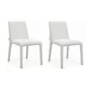 King Home ALYA Szék Készlet Poliszter Bézs Minimalist Elegáns (2 db)