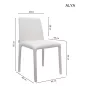   King Home ALYA Szék Készlet Poliszter Bézs Minimalist Elegáns (2 db)