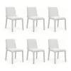 King Home ALYA Szék Szett Poliészter Bézs Minimalist Elegancia (6 db)