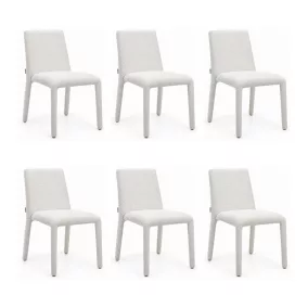   King Home ALYA Szék Szett Poliészter Bézs Minimalist Elegancia (6 db)