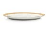 KARE Bell Porcelán Tányér 38 cm Fehér-Arany