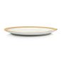 KARE Bell Porcelán Tányér 38 cm Fehér-Arany