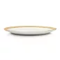 KARE Bell Porcelán Tányér 38 cm Fehér-Arany