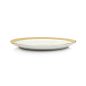 KARE Bell Porcelán Tányér Fehér-Arany 26 cm