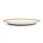 KARE Bell Porcelán Tányér Fehér-Arany 31 cm