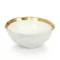   Kare Design Bell Tálkaszett 15 cm Porcelán Fehér-Arany 4 db