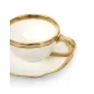 KARE Bell Porcelán Teáscsésze Fehér-Arany