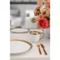   Kare Design Bell Bögre Szett Porcelán Fehér-Arany 4 darabos