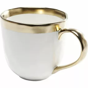 KARE Bell Porcelán Bögre Fehér-Arany