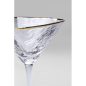 KARE Hommage Martini Kristálypohár Arany Szegéllyel 240ml