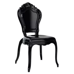 King Home KING Glamour Polikarbonát Szék Fekete