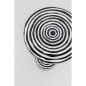 KARE Design Domero Swirl Hipnotikus Mintás Kisasztal Arany