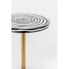 KARE Design Domero Swirl Hipnotikus Mintás Kisasztal Arany