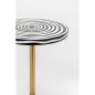 KARE Design Domero Swirl Hipnotikus Mintás Kisasztal Arany