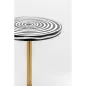 KARE Design Domero Swirl Hipnotikus Mintás Kisasztal Arany