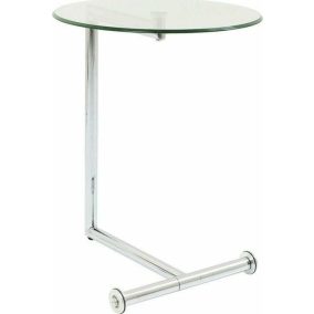 KARE Easy Living Üveg Gurulós Kisasztal Átlátszó 46