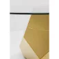   KARE Ricchezza Geometrikus Dohányzóasztal Edzett Üveg Arany
