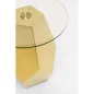 KARE Ricchezza Geometrikus Üveg Dohányzóasztal Arany