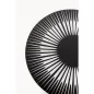   Kare Design Iris Kisasztal MDF Poliresin Fekete-Fehér Sugárzó Mintával
