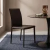 Kare Design Milano Szék Műbőr Barna Magas Támlával