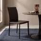 Kare Design Milano Szék Műbőr Barna Magas Támlával