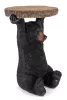 KARE BEAR asztal 53x33 cm fa / fekete