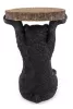 KARE BEAR asztal 53x33 cm fa / fekete