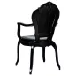 King Home King Arm Glamour Polikarbonát Szék Fekete