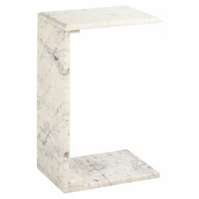 Richmond Tovek Márvány Kisasztal Fehér
