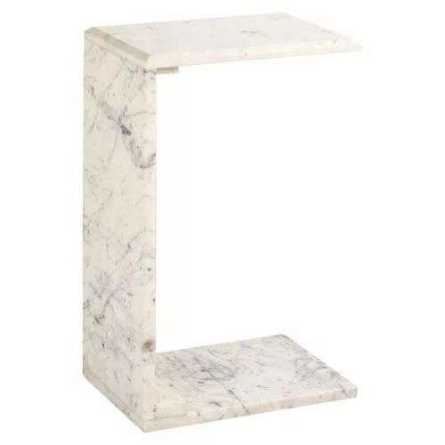 Richmond Tovek Márvány Kisasztal Fehér