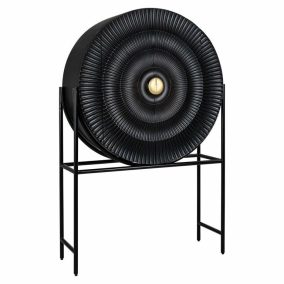   Richmond FEDA Mangófa Bárszekrény Fekete Arany Kör Ajtóval