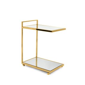   KARE Design Classy Gold Arany Görgős Zsúrkocsi Tükörüveggel
