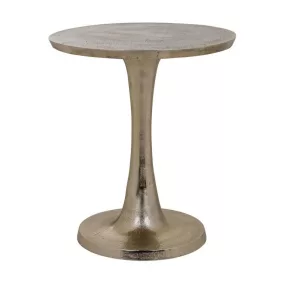 Richmond Ledger Antik Alumínium Kisasztal Arany 44,5