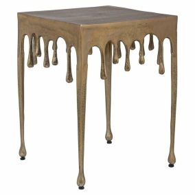 Richmond Drops Arany Csepegő Dizájn Kisasztal