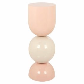 Richmond Alva Modern Fém Díszoszlop Rózsaszín-Fehér