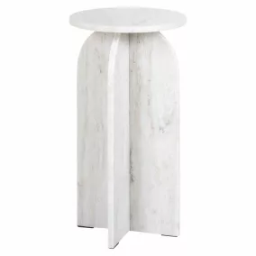 Richmond Luciano Márvány Oldalsó Asztal Fehér Modern