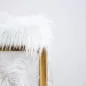 KARE Design Mr. Fluffy Műszőrme Fotel Fehér Arany
