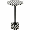 KARE Domero Chess 25 Sakkmintás Kisasztal Fekete-Fehér