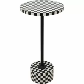 KARE Domero Chess 25 Sakkmintás Kisasztal Fekete-Fehér